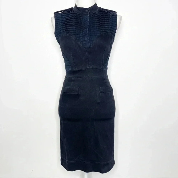 Preen by thornton bregazzi Black Denim Jean Dress Size Small - Picture 1 of 11